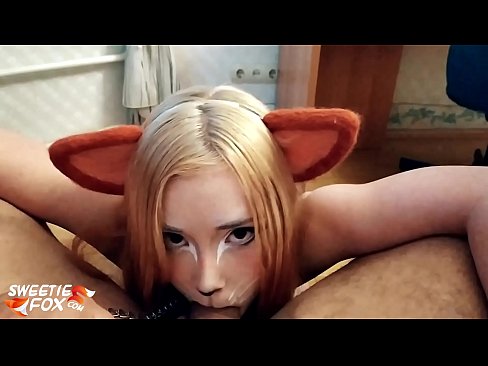 ❤️ Kitsune ngulu kontol lan cum ing dheweke tutuk Super porn ing kita  ❌️